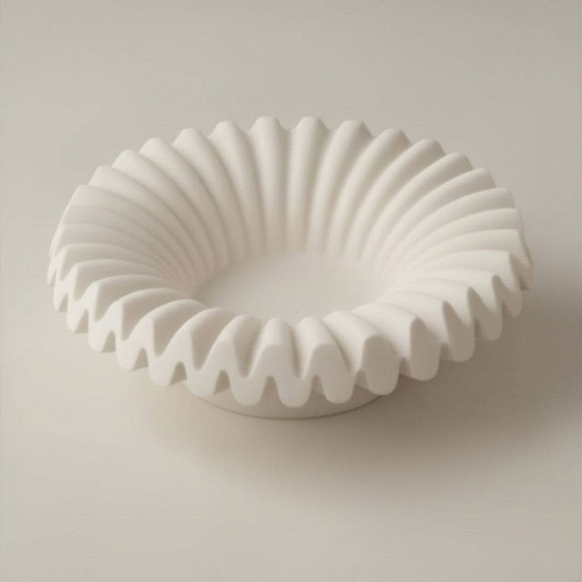 Ripple tray with natural finish
