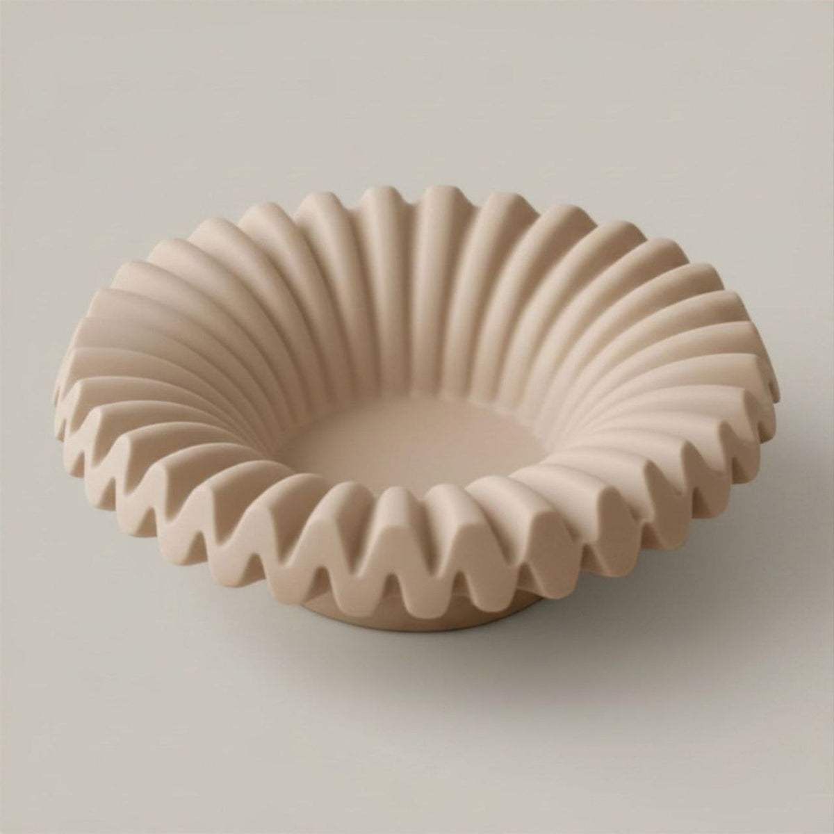 Ripple tray with taupe finish