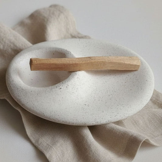 Palo Santo tray with textured surface