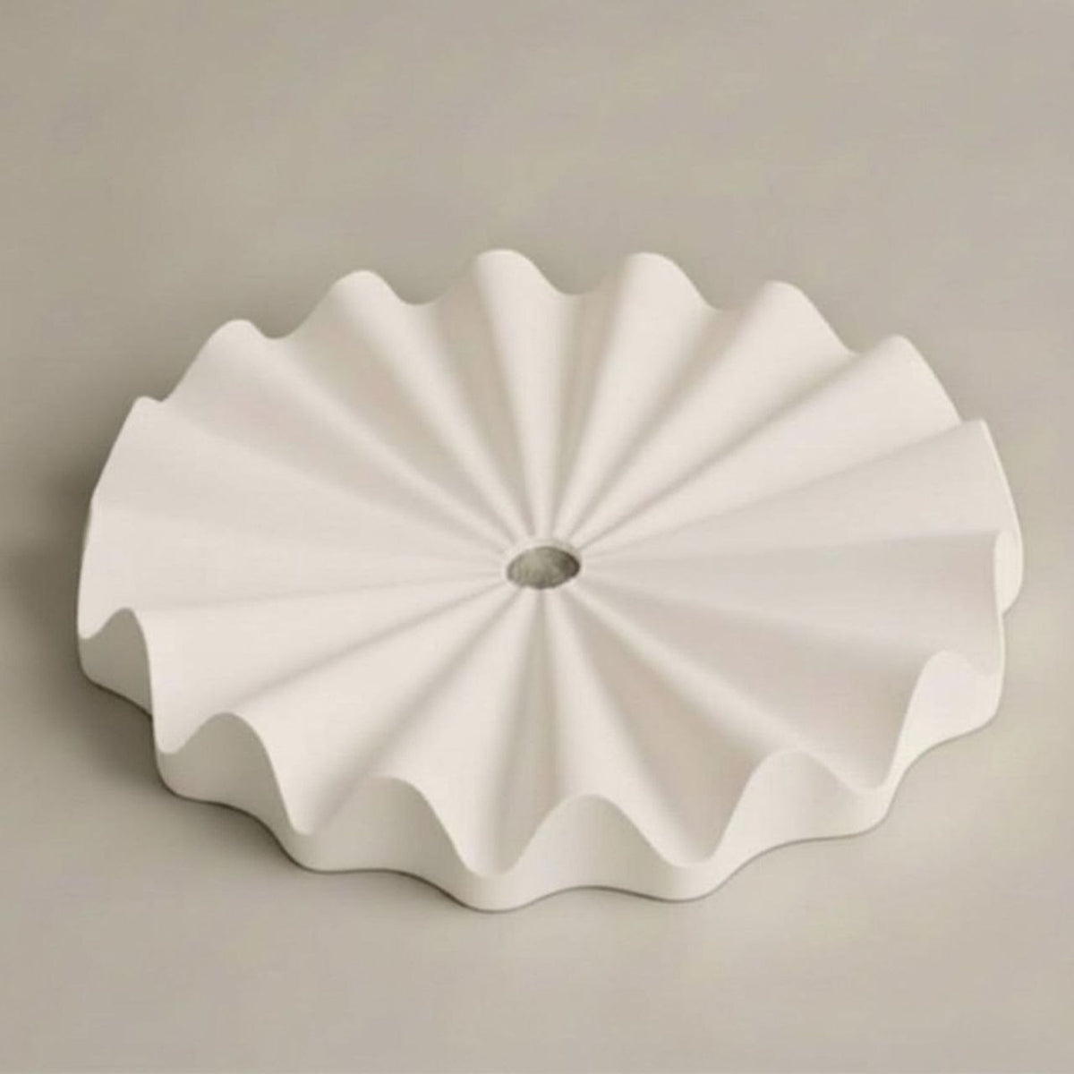 Decorative natural fluted ribbed tray 