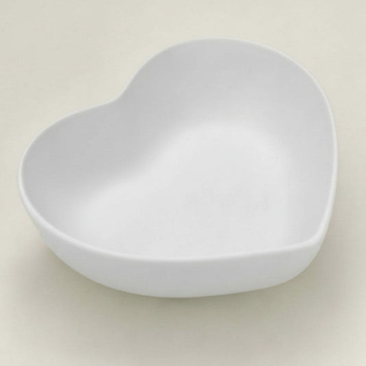 Heart tray in natural finish