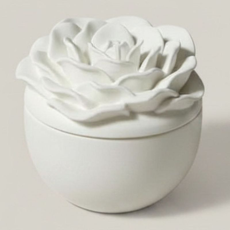 Rose Jar with Natural finish